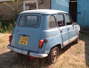 Rear view of a Renault 4