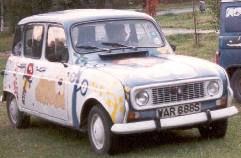 Mind you I painted the grille of Florence my Renault 4 TL white 