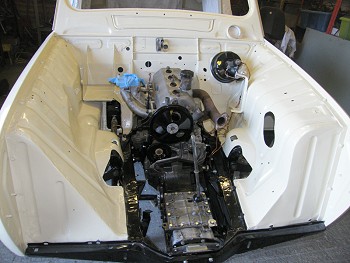 Engine in car