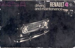 1969  handbook cover with black and white photo of  early car with chrome grille