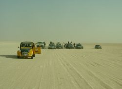 The convoy in the desert