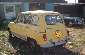 Ermintrude the Renault 4 Rear View