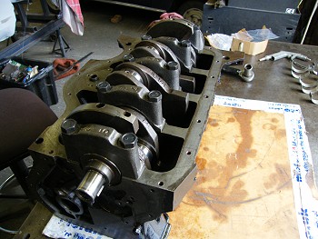 Crankshaft in place