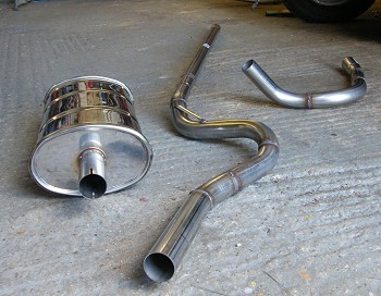 Completed exhaust components