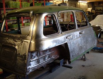 Partly stripped Renault