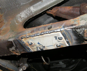 Repaair section in rear longeron