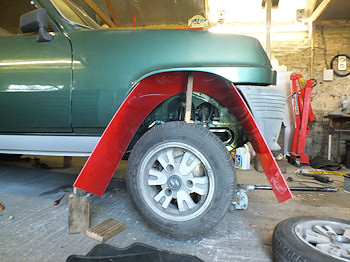 Setting up to make wheelarch liners