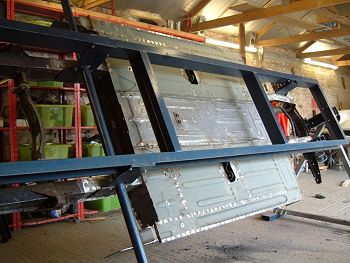 welding the floor panel