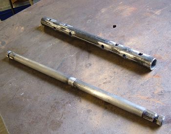 Steering shaft and sleeve