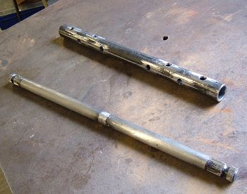 Steering shaft and sleeve