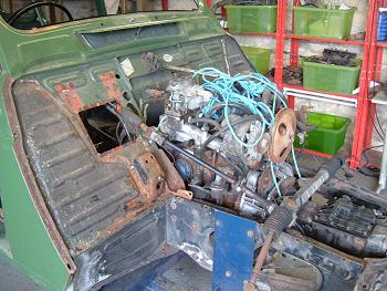 steering column and carburettor